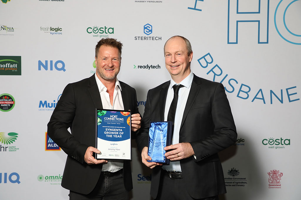 Hussey & Co Managing Director Jeremy Haw has received the Australian Grower of the Year Award in the 2025 National Horticulture Awards for Excellence.